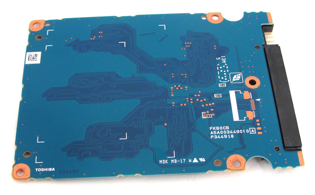 Die A19-nm-NAND-Flash-Speicher stammen aus Toshibas eigener Herstellung.