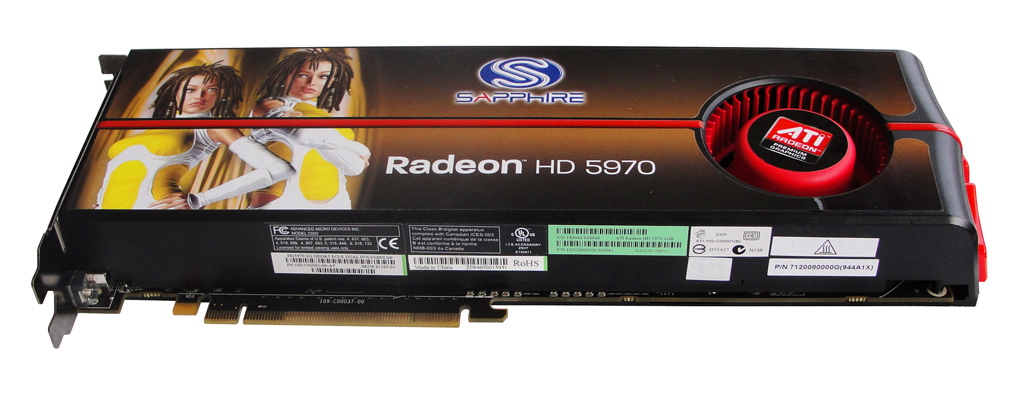 Die Sapphire Radeon HD 5970 OC-Edition im Überblick.