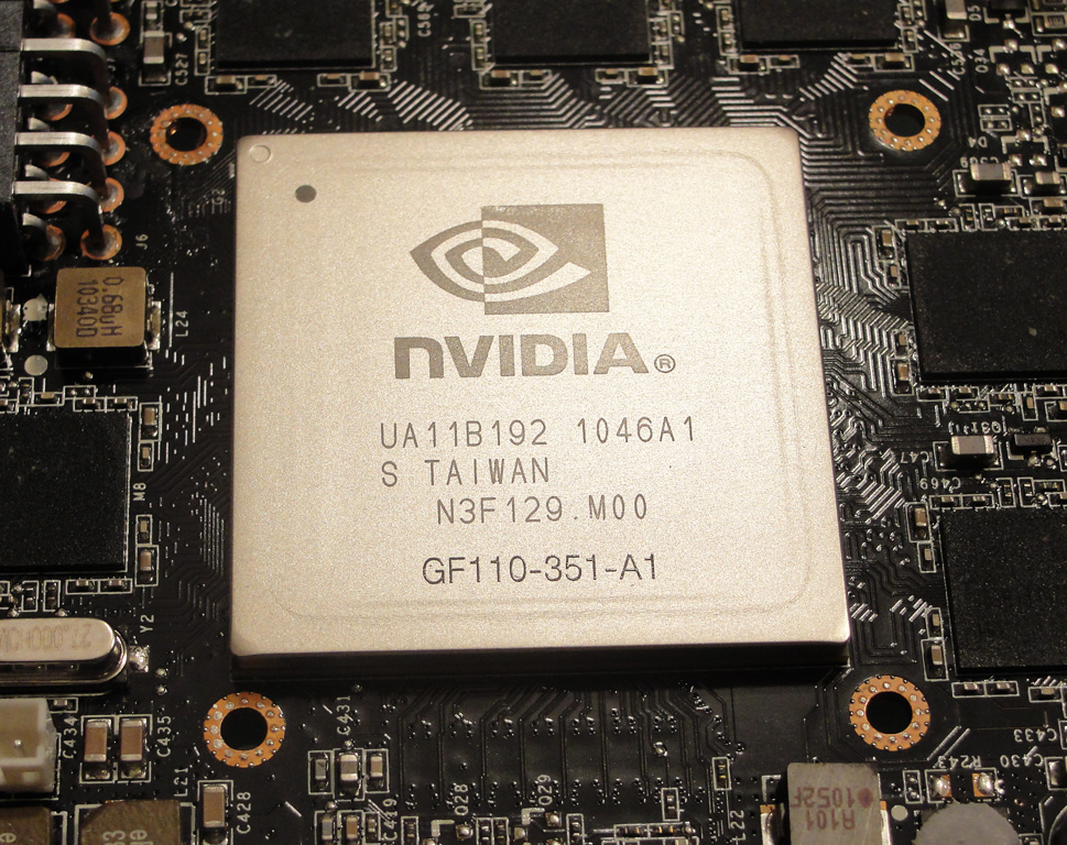 Basis für GTX 590-Grafikkarten: Nvidias 40 nm GF110-GPU.