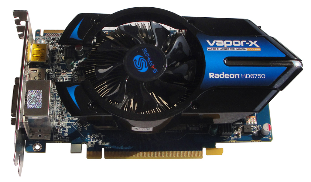 Die Sapphire Vapor-X Radeon HD 6750 im Überblick.
