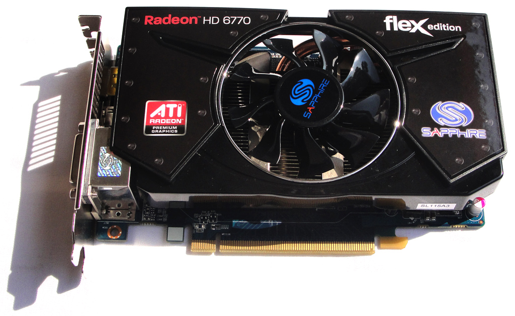 Die Sapphire Radeon HD 6770 FleX im Überblick.