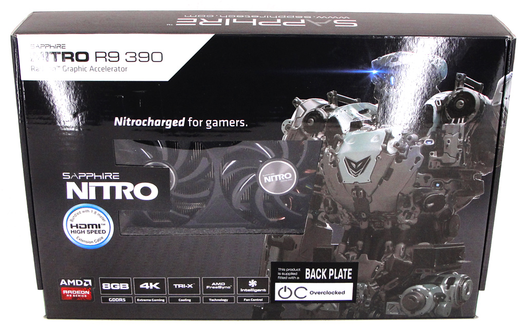 Abgelichtet: Die Verpackung der Sapphire Radeon R9 390 Nitro.