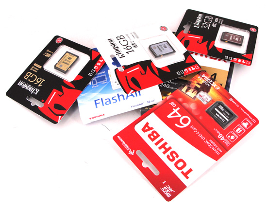 Sechs SD-Karten von Kingston und Toshiba im Test
