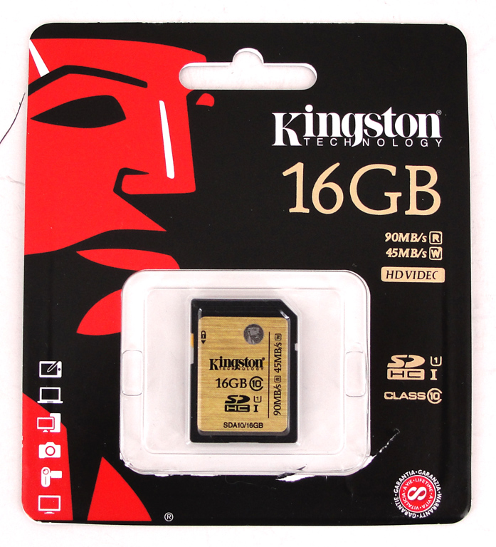 Kingston Ultimate SDHC, 16 GB.