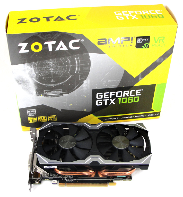 Im Fokus: Die Verpackung der neuen ZOTAC GeForce GTX 1060 AMP! Edition im Überblick.