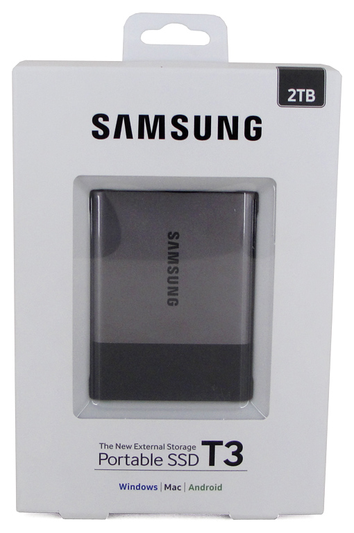 Im Inneren der Samsung Portable T3 werkelt eine flotte SSD auf TLC-NAND-Basis.