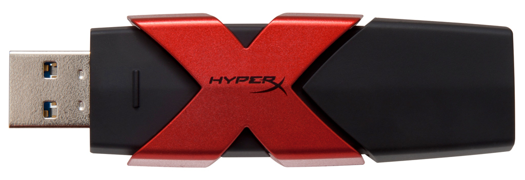 Der HyperX Savage USB-Stick kommt mit einem sehr markanten Design.