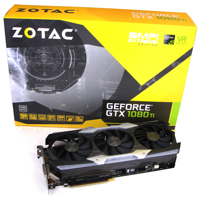 Schneller war bislang keine andere Grafikkarte: Die ZOTAC GeForce GTX 1080 Ti AMP Extreme landet auf dem ersten Platz im Ranking!