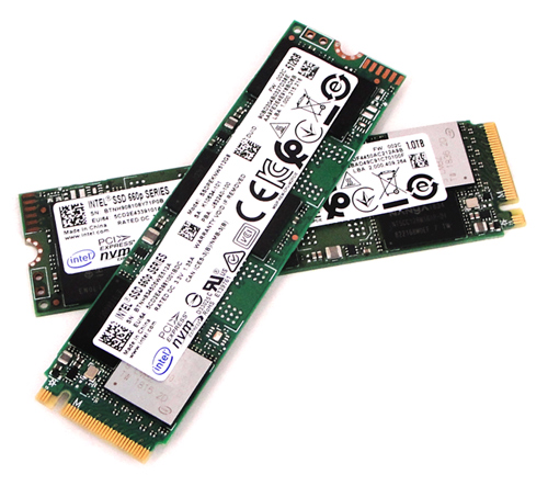 QLC: Intel SSD 660p 512 GB und 1 TB