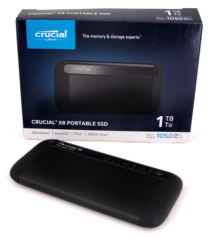 Die Crucial X8 Portable SSD macht einen robusten Eindruck, ist aber keine echte Outdoor-Festplatte.