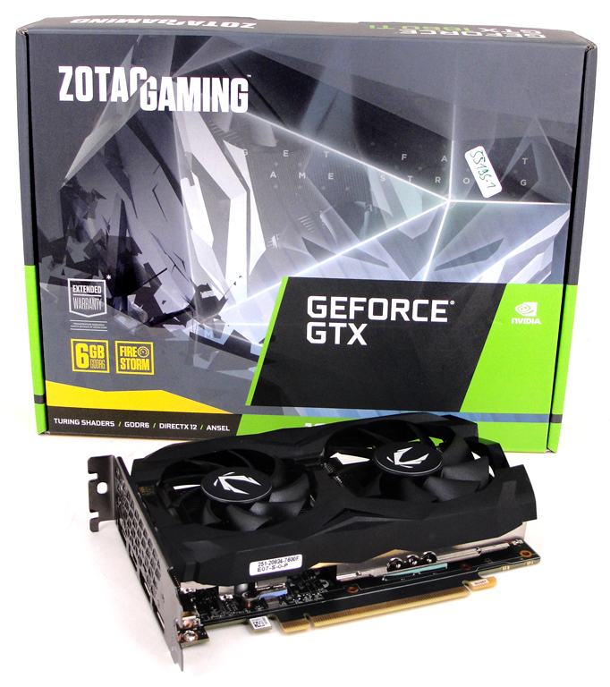 Die Verpackung der ZOTAC Gaming GeForce GTX 1660 Ti.