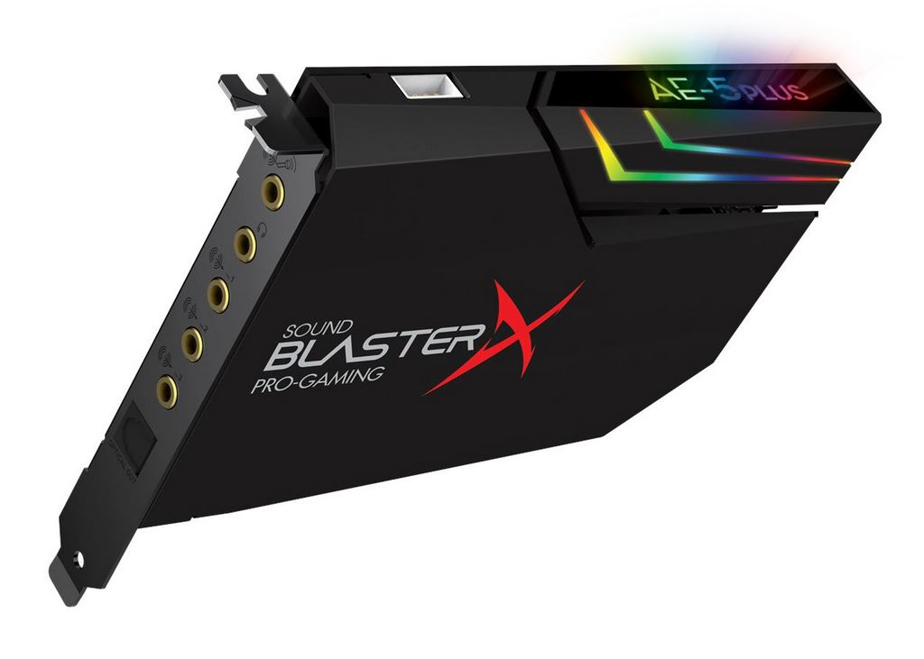 Creative Sound BlasterX AE-5 Plus Anschlüsse