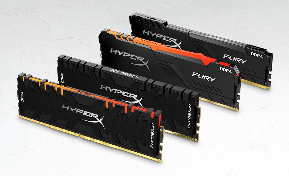 DDR4-Speicherfamilie von HyperX, der Gaming-Sparte von Kingston