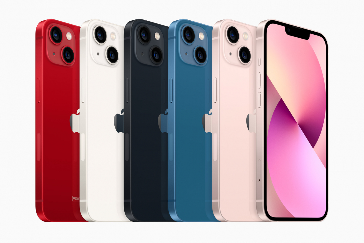 iPhone 13 und iPhone 13 mini kommen in fünf Aluminium-Farben