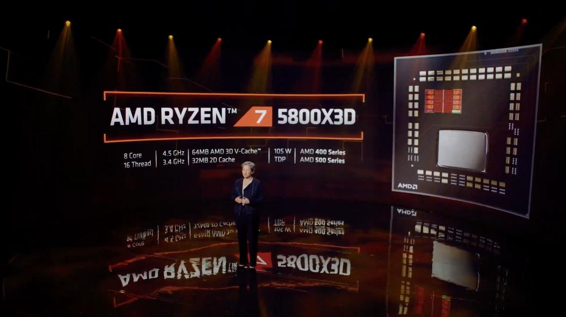Lisa Su zeigte mehr Details zum neuen Ryzen 7 5800X3D mit 3D V-Cache