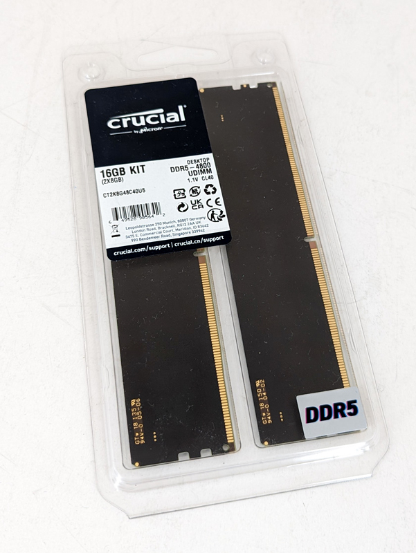 Crucial DDR5-4800 UDIMM Kit