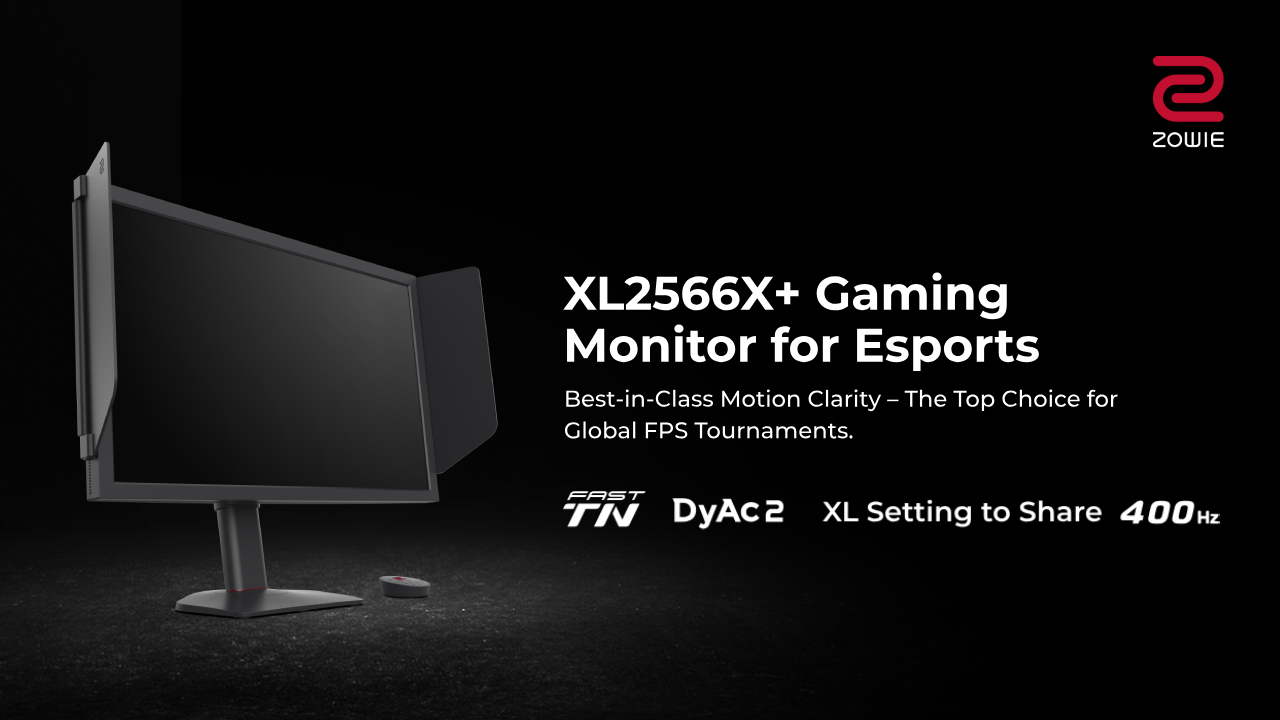 Der ZOWIE XL2566X+ ist der erste Monitor der neuen Serie X+.